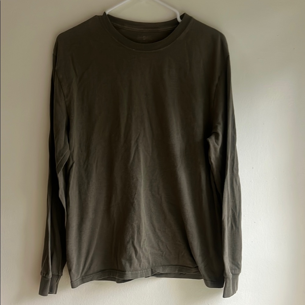 Jerzees Long Sleeve Green Tee Classic Crew
